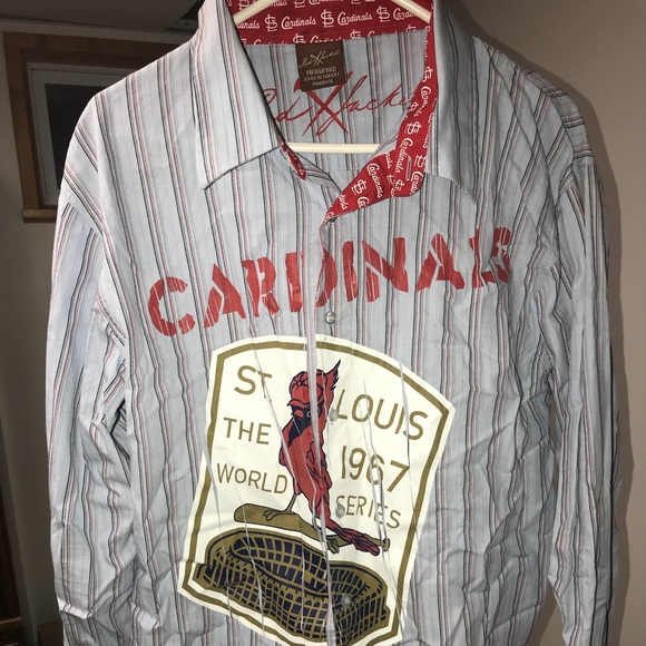 red jacket cardinals shirt